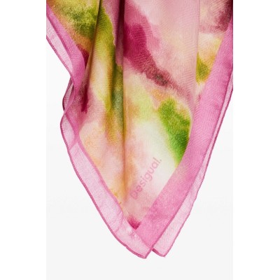 Desigual sál puha, könnyű anyagból, akvarell hatású nyomattal