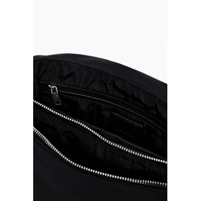 Atkins Dortmund fekete alapon kék virágmintás Desigual oldaltáska