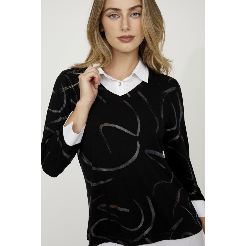 A Dolcezza fekete női pulóvere