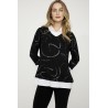 A Dolcezza fekete női pulóvere