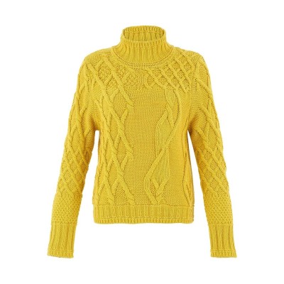 A Dolcezza chartreuse színű női pulóvere