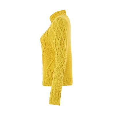 A Dolcezza chartreuse színű női pulóvere