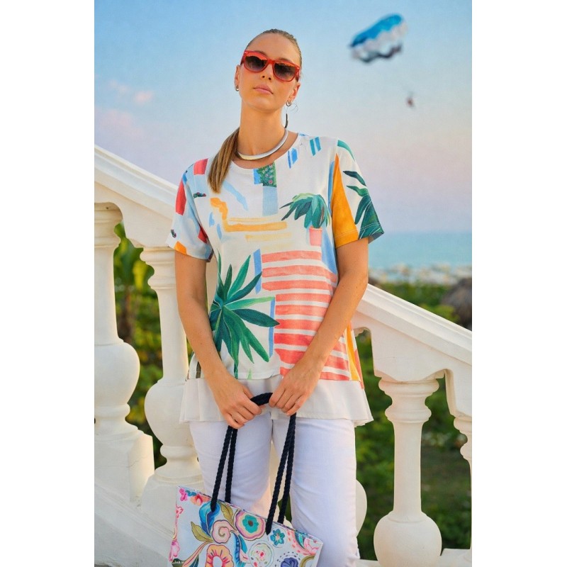 Dolcezza „Pots on the Stairs” női top