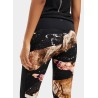 Fekete-barna mintás legging - Desigual