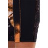 Desigual logóval ellátott fekete-barna mintás legging